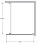 Душевая перегородка CEZARES LIBERTA-L-1-105-120-C-Cr
