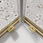 Душевой уголок BelBagno LUCE-A-2-80-C-ORO прозрачное стекло, профиль глянцевое золото