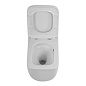Унитаз подвесной безободковый с сиденьем и смывом ТОРНАДО BelBagno БЛЕСК (LUCE) BB076CH-TOR/SC