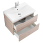 MARINO-CER База с керамической раковиной подвесная, Rovere Grigio, MARINO-CER-700-2C-SO-RG-P/BB-0321-70-LVB