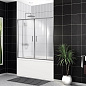 Душевая шторка на ванну BELBAGNO UNO-VF-2-170/145-P-Cr
