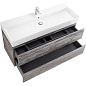 MOLVENO 46 База под раковину подвесная с двумя выкатными ящиками, Legno Grigio, 1200x460x500, MOLVENO 46-120-2C-SO-LG