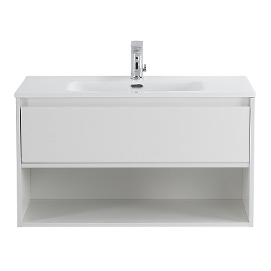 Тумба с раковиной подвесная Belbagno KRAFT 800, Bianco Opaco, 800x460x500, KRAFT-800-1C-SO-BO/BB800ETL