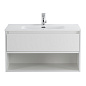 Тумба с раковиной подвесная Belbagno KRAFT 800, Bianco Opaco, 800x460x500, KRAFT-800-1C-SO-BO/BB800ETL
