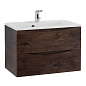 Тумба с раковиной подвесная BelBagno Marino 650 Rovere Moro, 650x450x530, MARINO-650-2C-SO-RW-P/BB650/450-LV-MR-PR