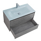 Тумба с раковиной подвесная Belbagno KRAFT 1000, Cemento Grigio, 1010х460х515, KRAFT-1000-2C-SO-CG/BB1010/465-LV-VTR-BL