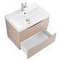 MARINO-CER База с керамической раковиной подвесная, Rovere Grigio, MARINO-CER-700-2C-SO-RG-P/BB-0321-70-LVB