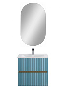 Тумба подвесная с керамической раковиной, Art&Max ELEGANT, 60 см ниагара AM-ELEGANT-600-2C-SO-NG-P+AM7110-60