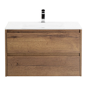Тумба с раковиной подвесная Belbagno KRAFT 900, Rovere Tabacco, 910х460х515, KRAFT-900-2C-SO-RT/BB910/465-LV-VTR-BL