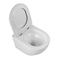 Унитаз подвесной безободковый с сиденьем и смывом ТОРНАДО BelBagno СФЕРА (SFERA-TOR) BB046CH-TOR/SC