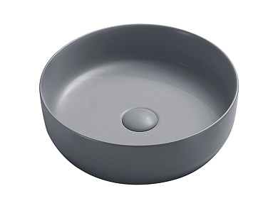 Умывальник чаша накладная круглая (цвет Антрацит Матовый) Ceramica Nova Element 390*390*120мм