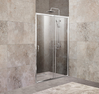Душевая дверь в нишу BELBAGNO UNIQUE-BF-1-100/115-C-Cr