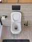 Унитаз подвесной безободковый с сиденьем и смывом ТОРНАДО BelBagno СТРУКТУРА (KRAFT-TOR) BB7106CH-TOR/SC