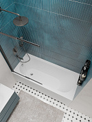 Ванна из искусственного камня встраиваемая, в комплекте с ногами BelBagno ДЕЛЬТА (DELTA) BB-DELTA-170-75-46-MR-W-MATT-LEG-SET белая матовая