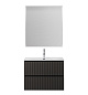 Тумба с раковиной подвесная BelBagno UNO-MINI-900-2C-SO-GSO Темно-Серый матовый, раковина белая BB-8099-3-90