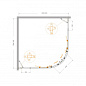 Душевой уголок CEZARES MOLVENO-R-22-100+30-C-GM-IV