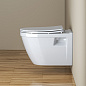 Унитаз подвесной безободковый с сиденьем BelBagno ЛОТОС (LOTO) BB070CHR/SC
