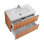 Тумба подвесная с керамической раковиной, Art&Max ELEGANT, 80 см бран AM-ELEGANT-800-2C-SO-BR-P+AM7110-80