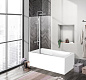 Душевая шторка на ванну BELBAGNO UNO-V-2-120/150-C-Cr