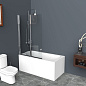 Душевая шторка на ванну BELBAGNO UNO-V-2-120/150-C-Cr