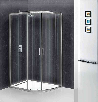 Душевой уголок BelBagno UNO-195-RH-2-100/80-C-Cr