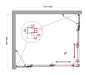 Душевой уголок BelBagno LUCE-AH-22-120/100-C-Cr