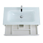 Тумба с раковиной подвесная Belbagno KRAFT 900, Bianco Opaco, 910х460х515, KRAFT-900-2C-SO-BO/BB910/465-LV-VTR-BL