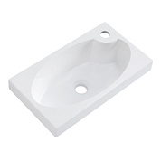 Раковина из искусственного мрамора BelBagno 46 см BB-460-PM-LVB