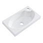 Тумба подвесная с раковиной из литьевого мрамора BelBagno PIETRA MINI 46-L Bianco Lucido