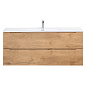 Тумба с раковиной подвесная Belbagno ETNA 1200, Rovere Nature, 1010х460х515, ETNA-1200-2C-SO-RN-P/BB1200ETL