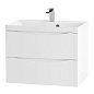 Тумба с раковиной подвесная BelBagno Marino 600, Bianco Opaco, 600x450x500, MARINO-600-2C-SO-BO-P/BB600/450-LV-MR-AST