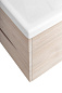 MARINO-CER База с керамической раковиной подвесная, Rovere Grigio, MARINO-CER-700-2C-SO-RG-P/BB-0321-70-LVB