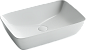 Умывальник чаша Ceramica Nova FORM накладная прямоугольная 580*380*145мм