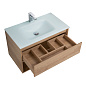 Тумба с раковиной подвесная Belbagno KRAFT 1000, Rovere Nebrasca Nature, 1000x460x500, KRAFT-1000-1C-SO-RNN/BB1010/465-LV-VTR-BO
