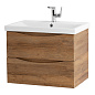 MARINO-CER База с керамической раковиной подвесная, Rovere Rustico, MARINO-CER-600-2C-SO-RR-P/BB-0320-60-LVB