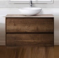 Тумба с накладной раковиной для ванной комнаты BelBagno Kraft 80 см Rovere Tabacco