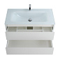 Тумба с раковиной подвесная Belbagno KRAFT 900, Bianco Opaco, 910х460х515, KRAFT-900-2C-SO-BO/BB910/465-LV-VTR-BL