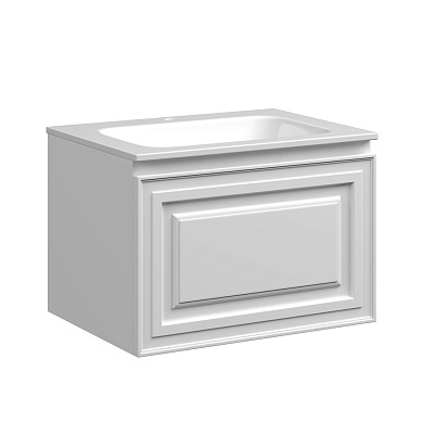 Very База под раковину подвесная с одним выкатным ящиком, 590х445х406 Bianco VR60W