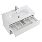 Тумба с керамической раковиной для ванной комнаты BelBagno KRAFT 90 Bianco Opaco