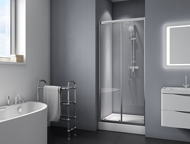 Душевая дверь в нишу BELBAGNO DUE-BF-1-140-C-Cr