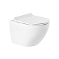 Унитаз подвесной BelBagno SFERA-R BB046CHR с сиденьем BB2111SC + Система инсталляции для унитазов BelBagno BB002-80 с кнопкой смыва BB014-SR-BIANCO