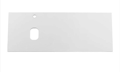Столешница из МДФ под накладную раковину Belbagno 1204x462x19 Bianco Opaco EK-120-AS-BO-L левосторонняя