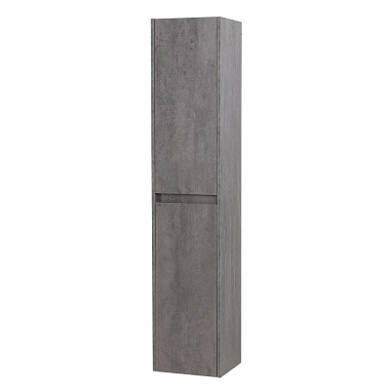 Колонна подвесная BelBagno KRAFT, 330x300x1600, Cemento Grigio, KRAFT-1600-2A-SC-CG-L, левосторонняя