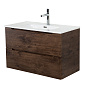 Тумба с раковиной подвесная Belbagno ETNA 39-800, Rovere Moro, 810х390х515, ETNA39-800/390-2C-SO-RW-P/BB800/390ETL