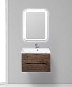 Тумба с раковиной подвесная BelBagno Marino 700 Rovere Moro, 700x450x500, MARINO-700-2C-SO-RW-P/BB700/450-LV-MR-AST