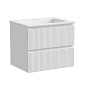 Тумба с керамической раковиной подвесная, SANCOS Snob T, 60 см Bianco SNT60W+CN7011