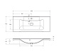 Тумба с раковиной подвесная BelBagno Marino 1100, Rovere Grigio, 1100x450x500, MARINO-1100-2C-SO-RG-P/BB1100/450-LV-MR-PR