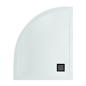 Поддон из искусственного мрамора BelBagno TRAY-MR-UNO-RH-120/80-550-35-W-R-NO