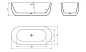 Ванна акриловая отдельностоящая Belbagno BB706-1800-800
