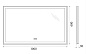 Зеркало с подсветкой и подогревом BelBagno SPC-GRT-1000-600-LED-TCH-WARM